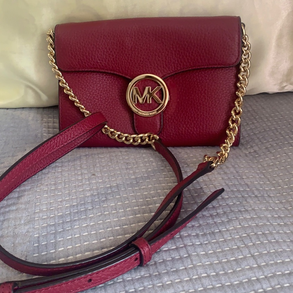 Michael Kors wallet on a chain